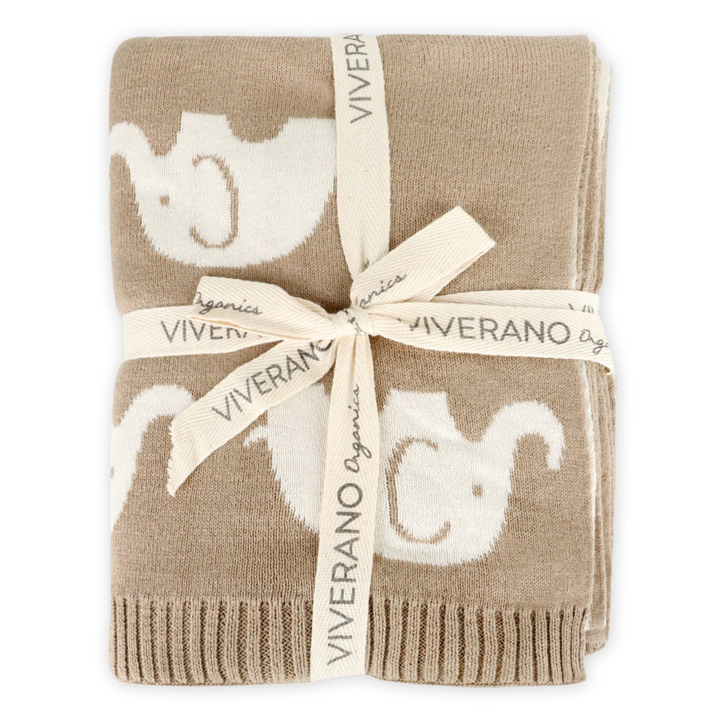Elephant Reversible Knit Baby Blanket🐘💤