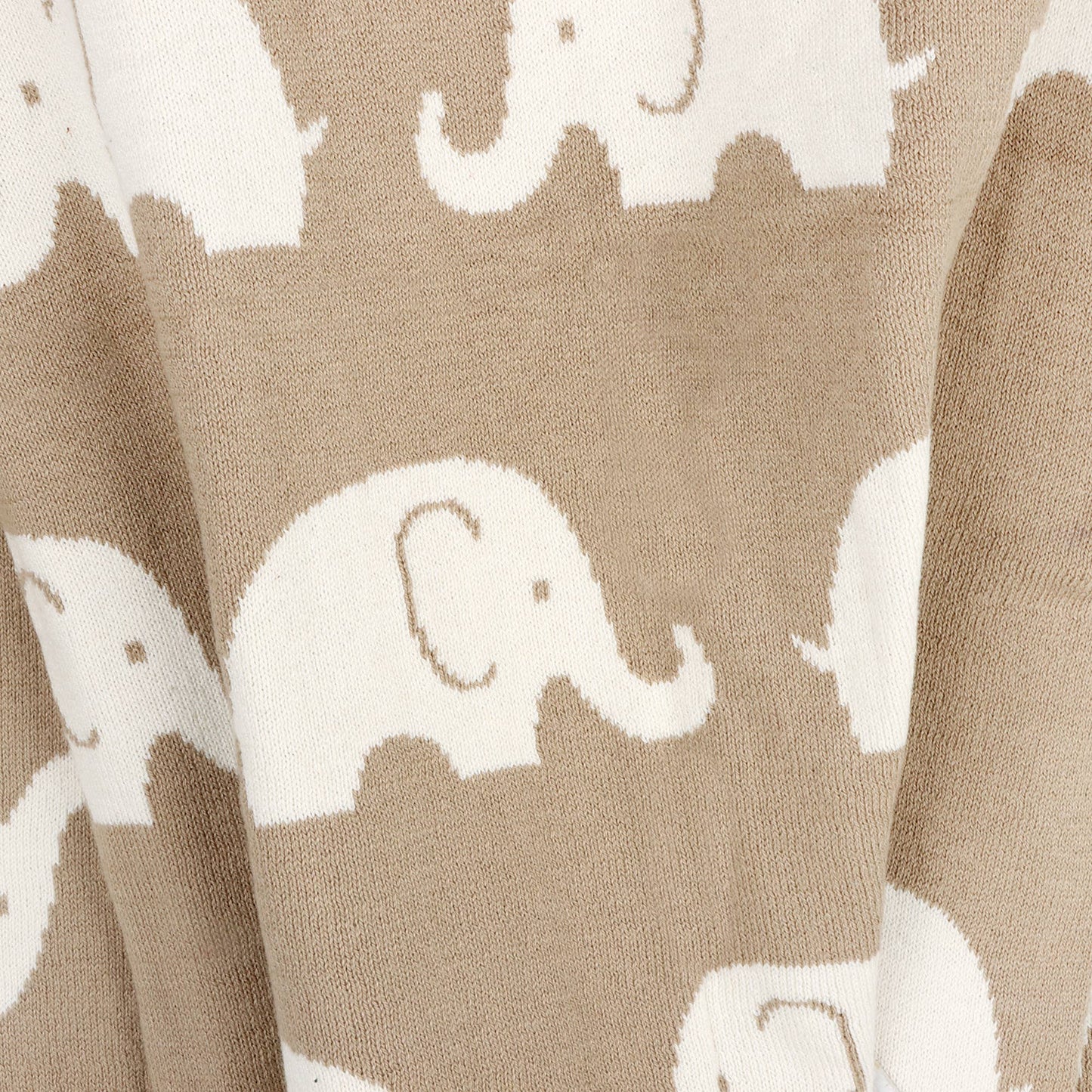 Elephant Reversible Knit Baby Blanket🐘💤
