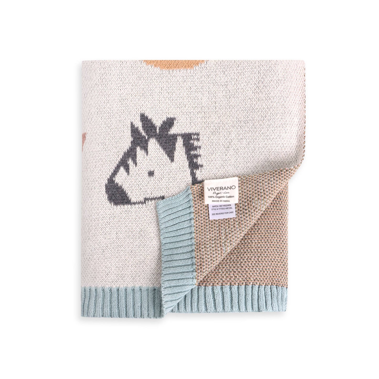 Alphabet Knit Baby Blanket🧸✏️💤