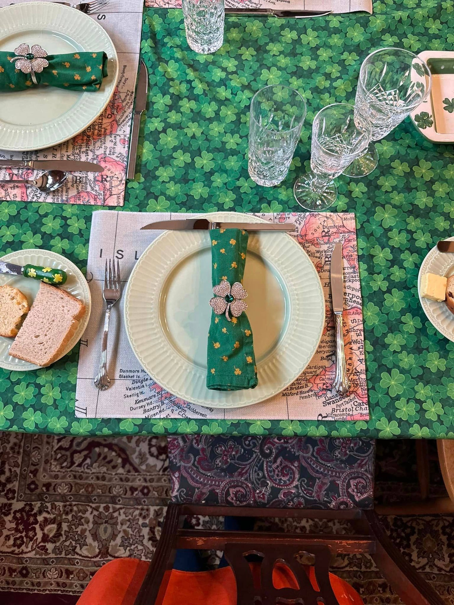 Bethlehem Pennsylvania Map Placemat Set of 4 Linen Placemats