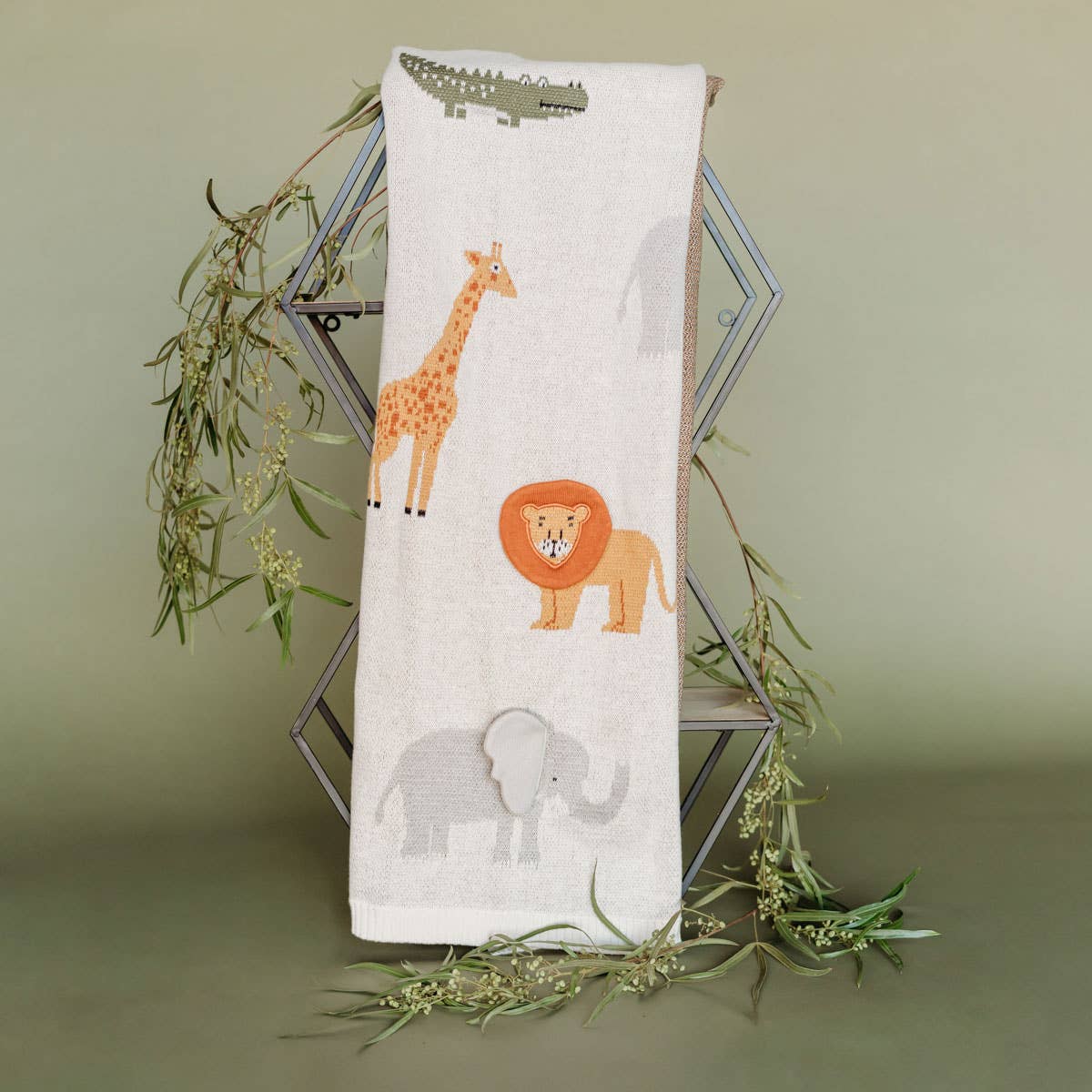 Safari Knit Baby Blanket 🦁💤