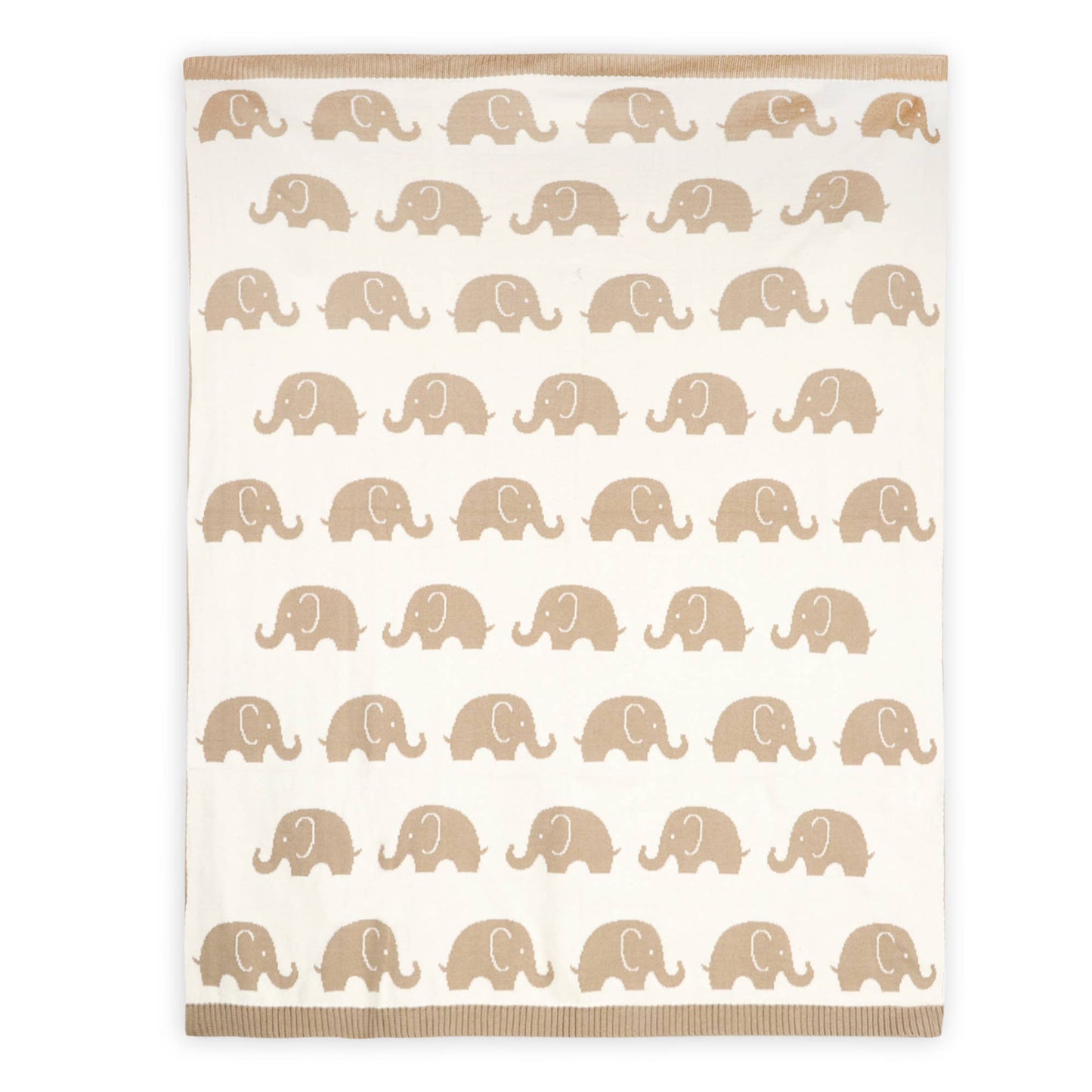 Elephant Reversible Knit Baby Blanket🐘💤