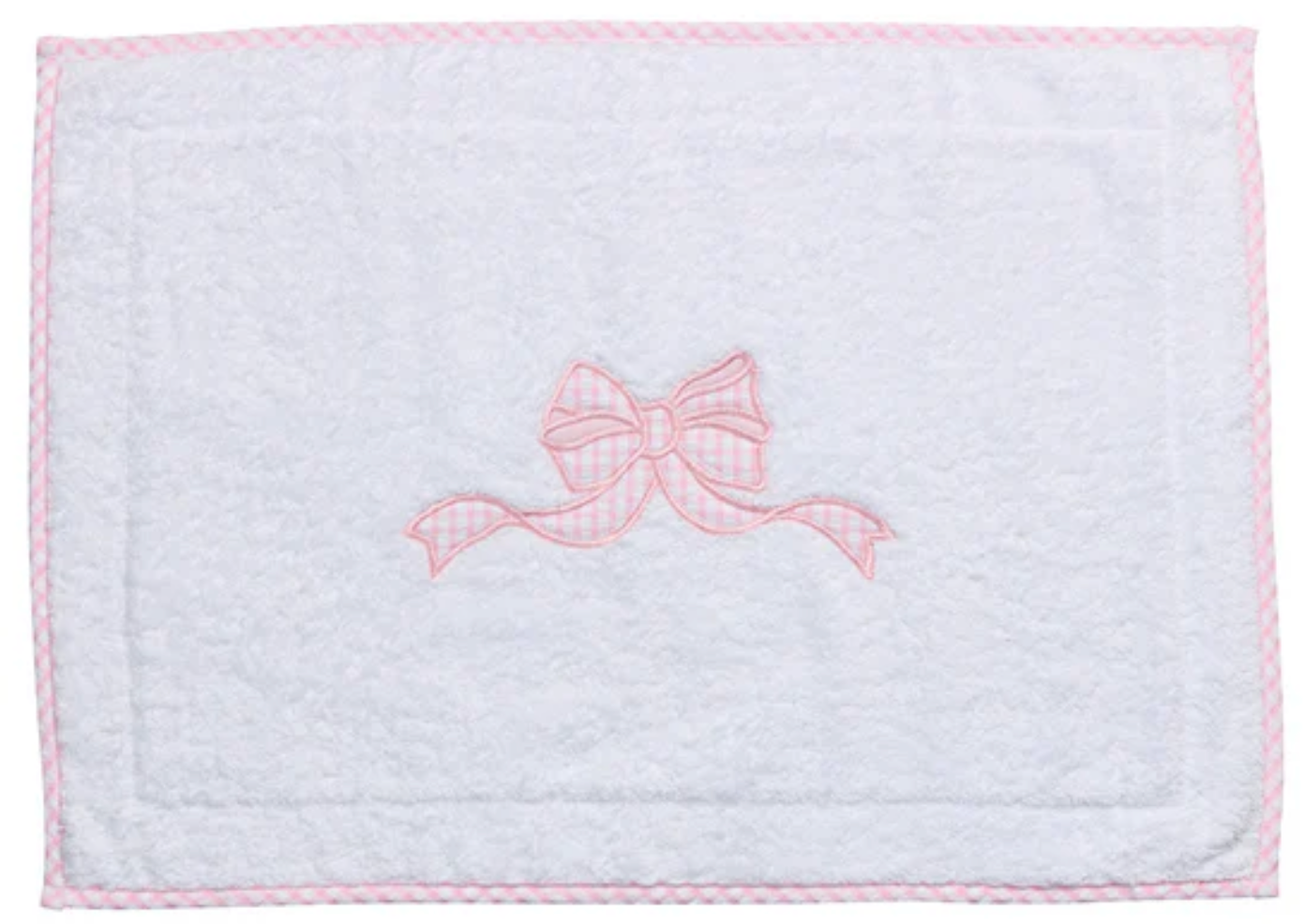 Pink Bow Bath Mat