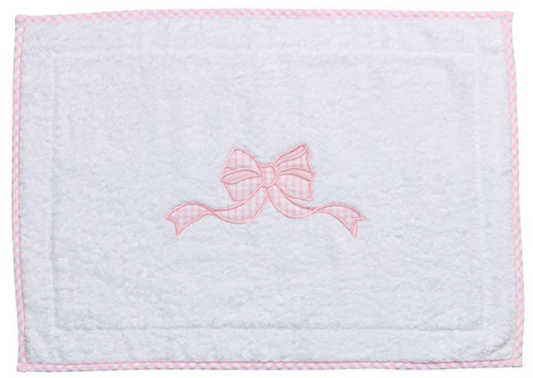 Pink Bow Bath Mat