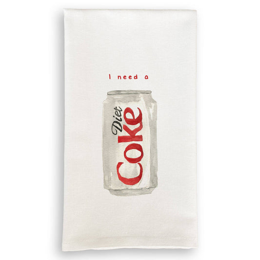 "I Need a Diet Coke" Dish Towel