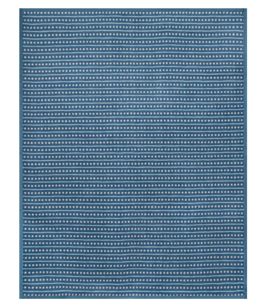 Chappy Wrap Beach Pebble Cornflower Blanket