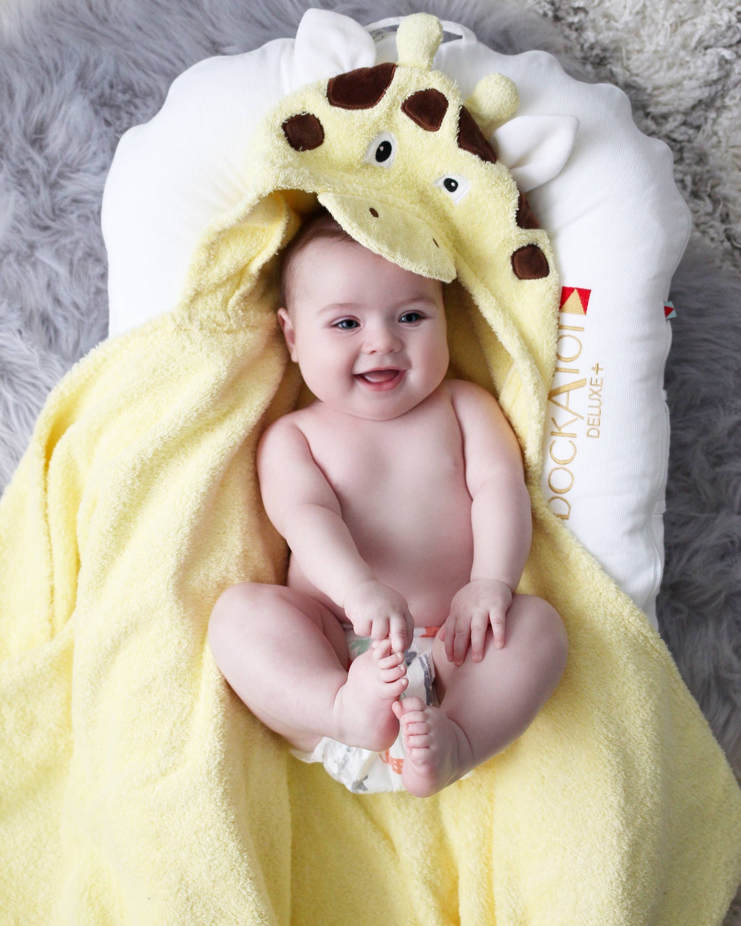 Giraffe Hooded Towel for toddlers ages 2 to 8 years old
