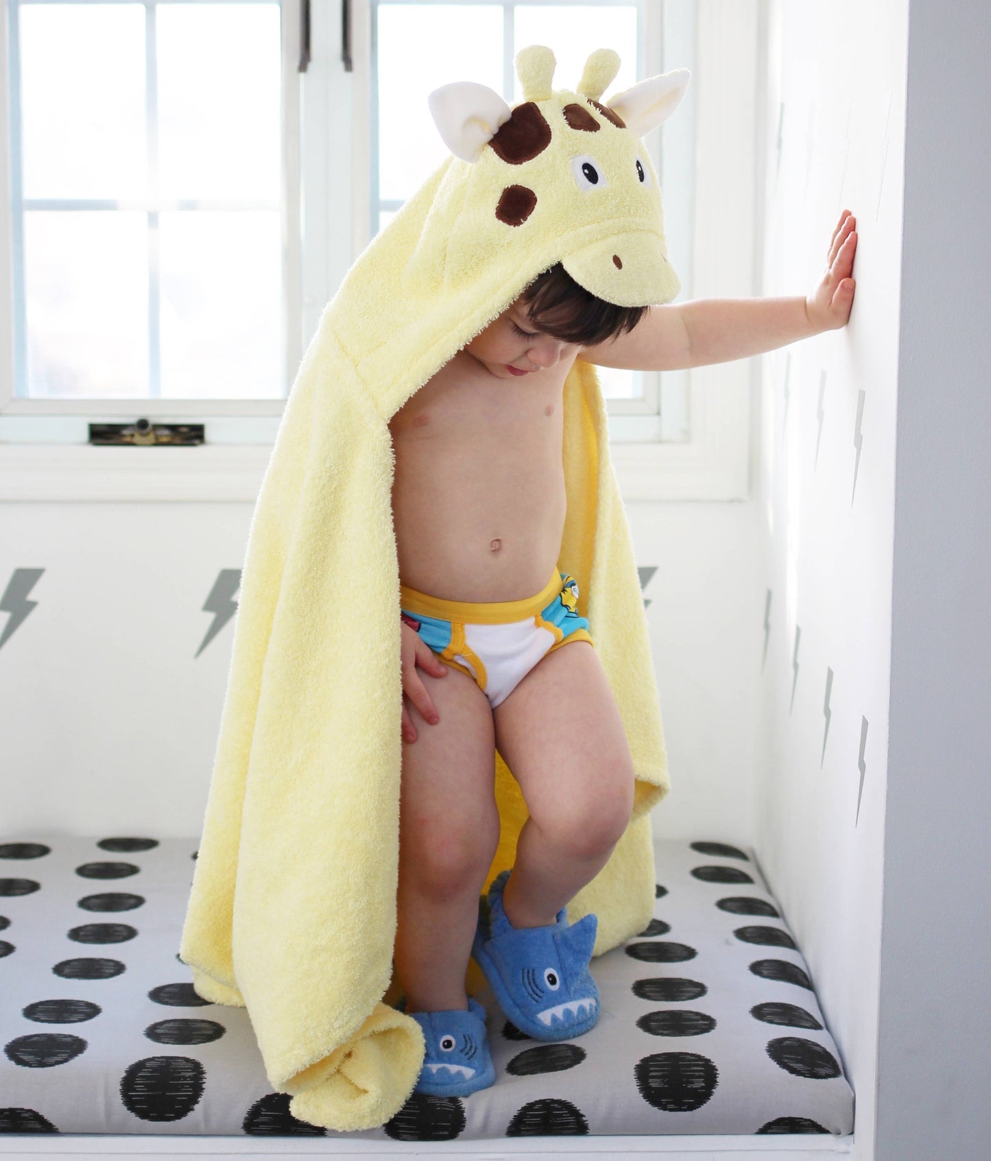 Giraffe Hooded Towel for toddlers ages 2 to 8 years old