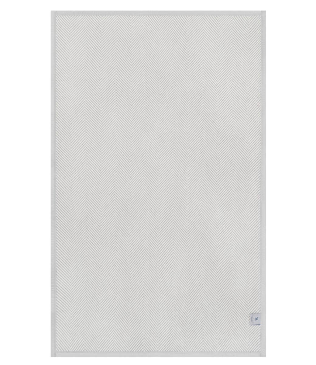 Chappy Wrap Harborview Herringbone Light Grey Blanket