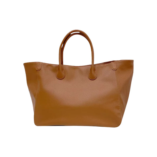 "The Madison" Luxury Leather Tote-Caramel