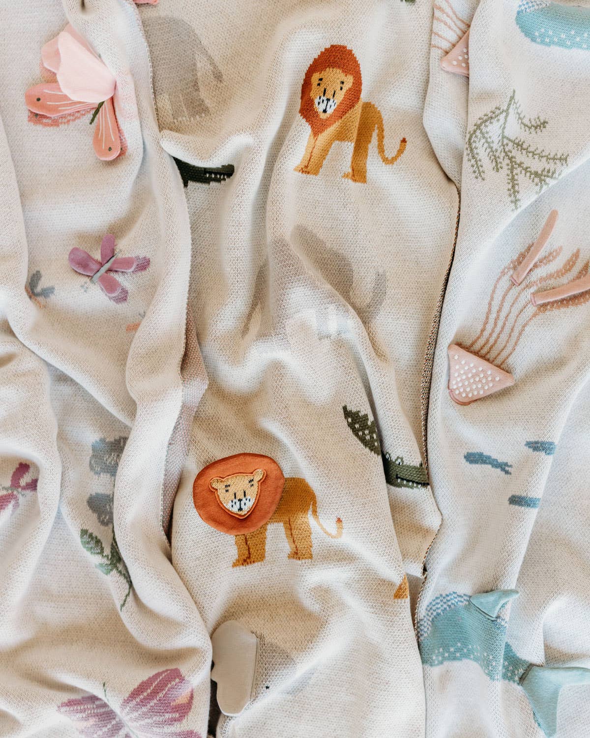 Safari Knit Baby Blanket 🦁💤