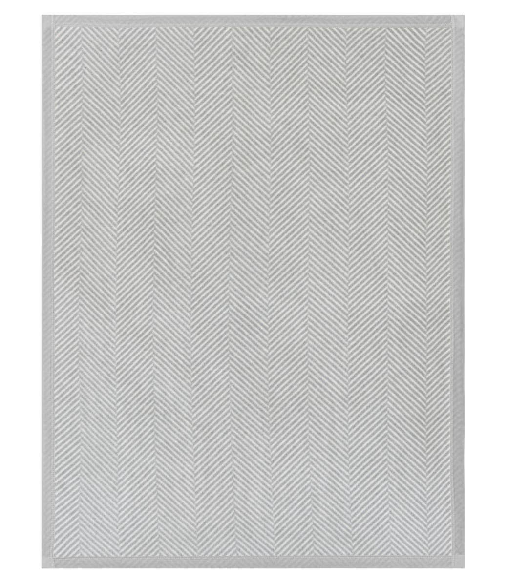 Chappy Wrap Harborview Herringbone Light Grey Blanket
